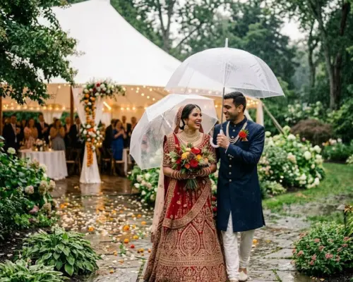 rain on wedding day
