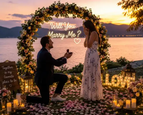 Outdoor Marriage Proposal Ideas
